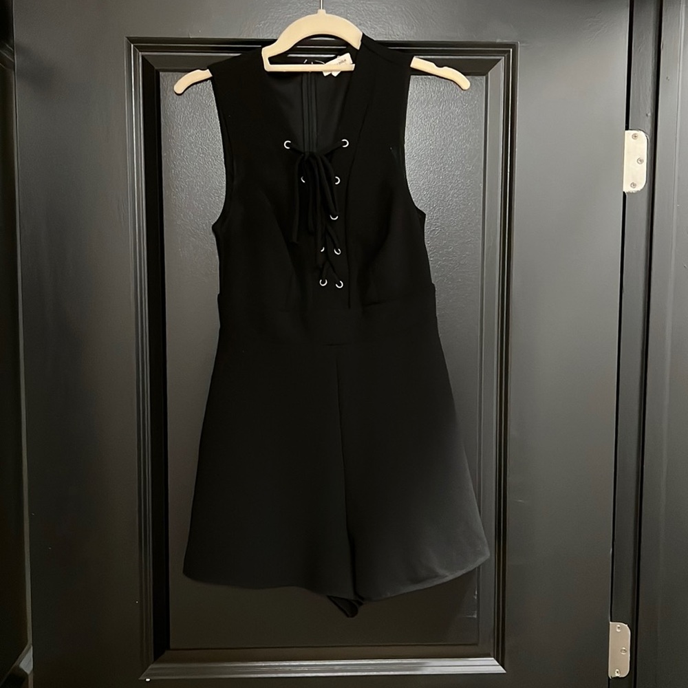 Silence + noise black romper
